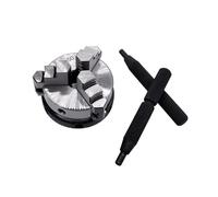 Mandrino for tornio a 3 griffe for la lavorazione del legno Mandrino a mano con filettatura di montaggio Asta for viti Pinza autocentrante 50mm K01-50