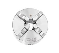 Mandrino for tornio autocentrante a 4 griffe K12-250 da 250 mm, foro passante 80 mm