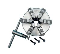 Mandrino for tornio autocentrante a 6 griffe da 1 pezzo 125 mm - Accessorio for tornio manuale in metallo K13-125 for la lavorazione e la lavorazione del legno