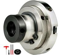 Mandrino for tornio autocentrante da 4 pollici a 4 griffe con adattatore universale e chiave a vite for la lavorazione del legno, fresatura, perforazione, serraggio della smerigliatrice (Color : 4inc