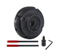 Mandrino for tornio for legno da 1 pezzo, 4", 100 mm, 4 griffe autocentrante for tornitura del legno - Compatibile con filettature 1" x 8TPI, M33, M18(M33x3.5)