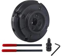 Mandrino for tornio for legno da 4", 100 mm, 4 griffe, strumento autocentrante for la lavorazione del legno - Compatibile con filettature da 1" x 8TPI, M33, M18(M18 X 2.5)