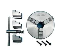 Mandrino for tornio in metallo da 130 mm Mandrino for tornio autocentrante a 3 griffe K11-130 Mandrino a ganascia manuale Torno for tornio per la lavorazione del legno