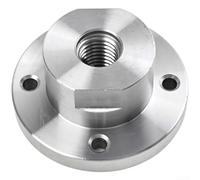 Mandrino in acciaio per tornio, diametro 7,6 cm, con filettatura da 18 mm, compatibile con tornio, fornisce un montaggio sicuro e un funzionamento regolare (18 mm)