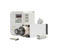 Mandrino in legno raffreddato ad aria ER25 da 220 V, 2,2 kW, 4 cuscinetti a sfera in ceramica da 0,01 mm e inverter VFD da 2,2 kW(380v)