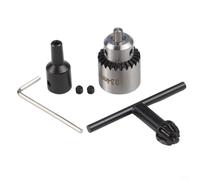 Mandrino JT0 per mini trapani, compatibile con punte da 0 3 mm a 4 mm, morsetto albero in ottone per collegamento motore, include chiave e manicotto (5 mm)