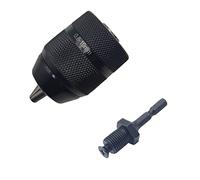 Mandrino per pinza senza chiave, 0,8-10 mm, a 3 ganasce 3/8-24UNF, adattatore a cambio rapido, codolo SDS-Plus, 1/4" esagonale quadrato Fit martello rotante (mandrino e gambo esagonale)