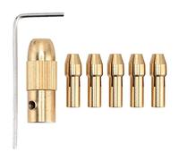 Mandrino per smerigliatrice elettrico in miniatura in ottone a 4 griffe Piccolo mandrino per smerigliatrice elettrico per mini trapani elettrici Smerigliatrici Utensili per la