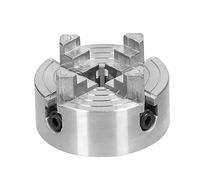 Mandrino per tornio a 3 griffe e 4 griffe manuale autocentrante, lega di zinco da 50 mm |Alberi di precisione da 3,17/5/8 mm 0,002 pollici opzionali, per mini mandrino del tornio, (3 mandíbulas-3,17