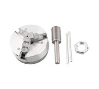 Mandrino per tornio a 3 griffe e 4 griffe manuale autocentrante, lega di zinco da 50 mm |Alberi di precisione da 3,17/5/8 mm 0,002 pollici opzionali, per mini mandrino del tornio, (3 mandíbulas-8mm)