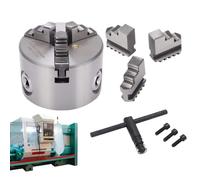 Mandrino per Tornio Adattatore Autocentrante a 3 Mascelle | Mandrini Per Tornio Di Precisione Da 8 Cm per Router, Fresa, Stampante 3D, Incisore, Lavorazione del Legno, Foratura,