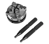 Mandrino per tornio autocentrante Mini 50mm Mini 4 Jaw Reversibile Autocentrante M 14 Filettatura Tornio Mandrino manuale K02-50 per tornio per lavorazione del legno
