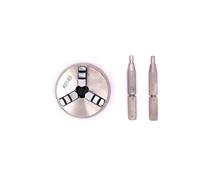 Mandrino per tornio da legno K01-63 Set di mandrini for tornio manuale autocentrante a 3 griffe con filettatura M14-1