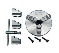Mandrino per tornio da legno Set di mandrini for tornio autocentranti a 3 griffe da 100 mm K11-100 manuale for la lavorazione del legno e dei metalli