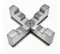 Mandrino per tornio, ganasce rigide, gamma di serraggio 22-400 mm per CNC e fresatrice, alesatura interna, tornitura, foratura, fresatura finale, smussatura - da 3 a 15 pollici