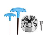 Mandrino per tornio Lavorazione del legno Mandrino autocentrante Meccanico 4-Jaw Tornio Mandrino 100mm per Tornio Macchina