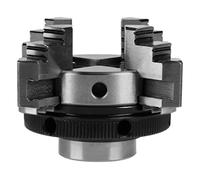 Mandrino per Tornio, Mandrino per Tornio per Legno 50mm Mini 4 Griffe Reversibile Autocentrante M14 Montaggio su Filettatura Mandrino Manuale per Tornio K02-50