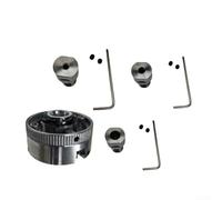 Mandrino per tornio manuale a 3 ganasce in acciaio al carbonio con chiave per una facile installazione (3,17 mm)