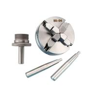 Mandrino per Tornio Micro tornio Mini 50 65 80 Mandrino a tre griffe a 4 in acciaio inossidabile for la lavorazione del legno domestico a quattro
