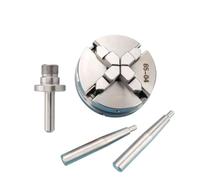 Mandrino per Tornio Micro tornio Mini 50 65 80 Mandrino a tre griffe a 4 in acciaio inossidabile for la lavorazione del legno domestico a quattro