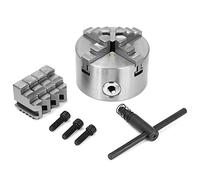 Mandrino per tornio Mini 4 pollici 100 mm 4 ganasce autocentrante mandrino per tornio con ganasce extra accessorio per tornio K12-100 per tornio per la lavorazione del legno