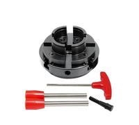 Mandrino per tornio per legno, autocentrante da 10 cm, 4 ganasce, accessori per utensili per tornitura e progetti fai da te, compatibile con filettatura M33 x 3,5