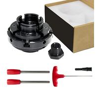 Mandrino per Tornio per Legno da 10,2 Cm, Mandrino per Lavorazione Del Legno Filettato Autocentrante a 4 Griffe in Acciaio Nero da 100 Mm per Hobby Fai-da-te per la Lavorazione Del Legno (Size : 0.75