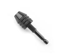 Mandrino per trapano 1 pz 0,3-3,6 mm/0,3-6,5 mm/0,6-8,0 mm 1/4" mandrino autoserrante adattatore con gambo esagonale convertitore cambio rapido(0.3-3.4 Black 2.35)