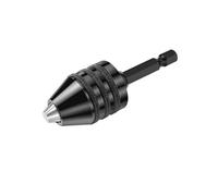 Mandrino per trapano 1 pz. Mandrino for trapano 0,3-8 mm Mini ganascia a cambio rapido Adattatore for punte da trapano senza chiave Supporto esagonale(0.6-8mm Black)