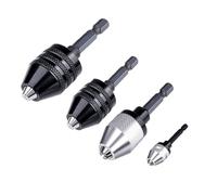 Mandrino per trapano 1 pz. Mandrino for trapano 0,3-8 mm Mini supporto for ganasce Dispositivo di fissaggio con morsetto Adattatore for gambo esagonale(0.6-8mm Black)