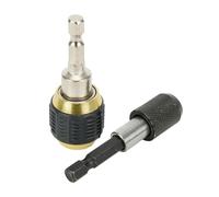 Mandrino per trapano a cambio rapido Mandrino autoserrante da 2 pezzi 60 mm, adattatore convertitore a cambio rapido con gambo esagonale, porta punte trapano