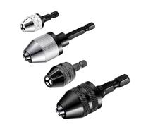 Mandrino per trapano a gambo esagonale, 4 pezzi, adattatore per mandrino da 1/4 esagonale, mandrino per trapano a percussione adattatore a cambio rapido in 0,3-6,5 mm, 0,3-3,6 mm per attacco utensile