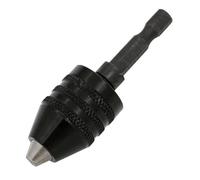 Mandrino per trapano Adattatore for mandrino for trapano piccolo con attacco esagonale e tondo da 1/4, 1/8, 1/16 di pollice, nero e argento(D)