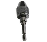 Mandrino per trapano esagonale a 3 ganasce da 0,3-6,5 mm, a cambio rapido, colore nero