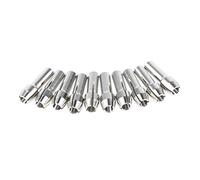 Mandrino per trapano in acciaio inox, 10 pezzi, 3,0 mm