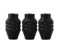 Mandrino per trapano M7 M8 x 0,75 per utensili rotanti, 0,3-3,4 mm, senza chiave, a cambio rapido, a tre ganasce, in acciaio al carbonio con finitura in ossido nero, confezione da 3 (M8 x 0,75 mm