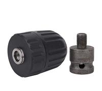 Mandrino per Trapano, Mandrino per Trapano Elettrico Morsetto a Serraggio Manuale 0,8-10mm Adattatore Filettato 3/8-24UNF, Converte in SDS con Corpo Principale Alto, Mandrini per