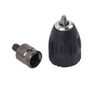 Mandrino per Trapano Manuale Senza Chiave, Adattatore for mandrino autoserrante Cacciavite Elettrico Avvitatore a percussione Punte da Trapano a Cambio rapido Mandrini a Pinza