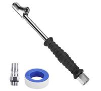 Mandrino pneumatico a doppia testa NPT da 1/4" e mandrino pneumatico a sfera chiuso da 1/4", adatto per pneumatici, otturazioni d'aria, mandrino a flusso aperto