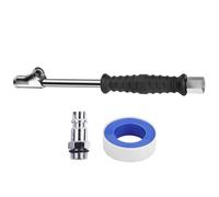Mandrino pneumatico a doppia testa NPT da 1/4" e mandrino pneumatico a sfera chiuso da 1/4", adatto per pneumatici, otturazioni d'aria, mandrino a flusso aperto