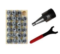 Mandrino Porta Pinze DIN2080 SK40 ER40 + ER40 Set di Pinze HL + Chiave UM #418