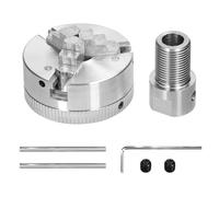 Mandrino portante per tornio, Bullone di montaggio autocentrante manuale a 3 ganasce/4 ganasce for tornio for rettificatrice, fresatrice, tornio(3 jaws-8mm)