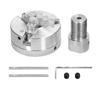 Mandrino portante per tornio, Bullone di montaggio autocentrante manuale a 3 ganasce/4 ganasce for tornio for rettificatrice, fresatrice, tornio(3 jaws-3.17mm)