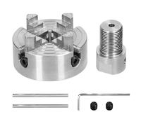 Mandrino portante per tornio, Bullone di montaggio autocentrante manuale a 3 ganasce/4 ganasce for tornio for rettificatrice, fresatrice, tornio(4 jaws-3.17mm)