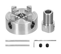 Mandrino portante per tornio, Bullone di montaggio autocentrante manuale a 3 ganasce/4 ganasce for tornio for rettificatrice, fresatrice, tornio(4 jaws-8mm)
