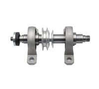 Mandrino portante per tornio, M14x1mm M14 Filo Mandrino Albero Puleggia 2 Cuscinetti FAI DA TE Tornio di Legno Paletta Con 4 Griffe Mandrino K02-65 4 Pollici Lama for(B K01-65 3 Jaw Chuck)