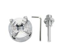 Mandrino portante per tornio, Mandrino for tornio a 3 griffe Mandrino manuale 3" K11-80 Parte di perforazione for tornio autocentrante 80 mm Totale 2 set di ganasce(Z011 4 Jaws)