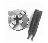 Mandrino portante per tornio, Mandrino for tornio con attacco filettato M14 reversibile autocentrante reversibile a 4 griffe da 50 mm con aste di bloccaggio K02-50