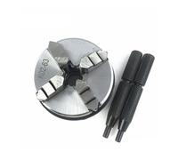 Mandrino portante per tornio, Mandrino for TORNIO da 63 mm da 2,5 pollici a 4 griffe Mini mandrino autocentrante manuale Sanou K02-63 for la lavorazione del legno CNC