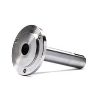 Mandrino portante per tornio, Tornio Paletta Mandrino Albero OD 25mm L 112mm Flangia Posteriore Piastra di Base Adattatore Fit K11-80 K12-80 K11-100 K12-100 80mm 100mm Mandrino(Fit K11-100 K12-100)